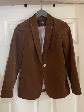 Tommy Hilfiger Brown Velvet Blazer